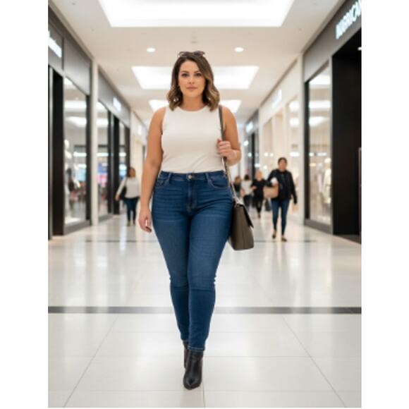 Good American Denim - Good American Good Legs Skinny Jeans Dark Blue Size 8/29 (27” Inseam)